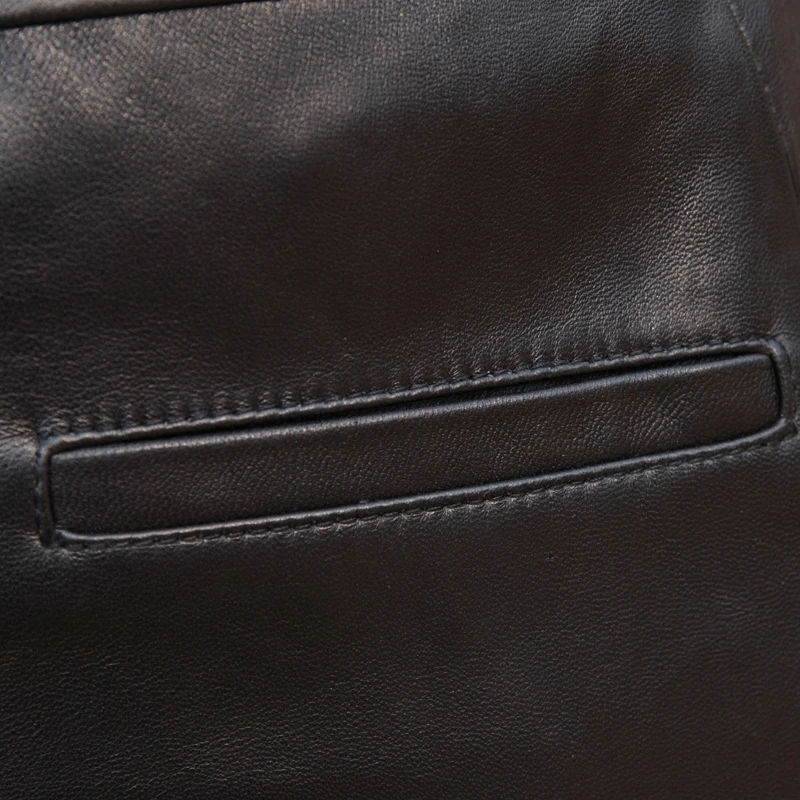 Брюки из овчины женские весенние 2020 свободные натуральной кожи для офиса большие