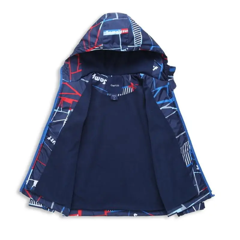 Весенне-осенняя флисовая верхняя одежда для детей теплая спортивная детская с