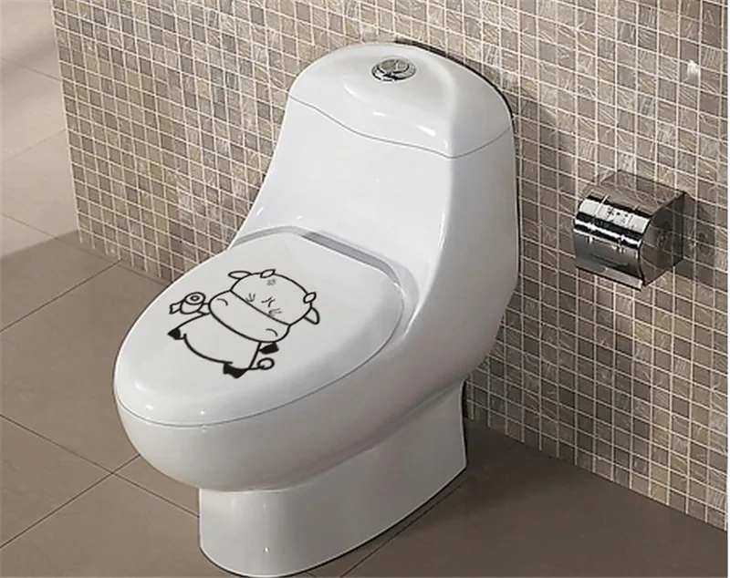 Бесплатная доставка наклейки для туалетной бумаги diy Съемные Виниловые