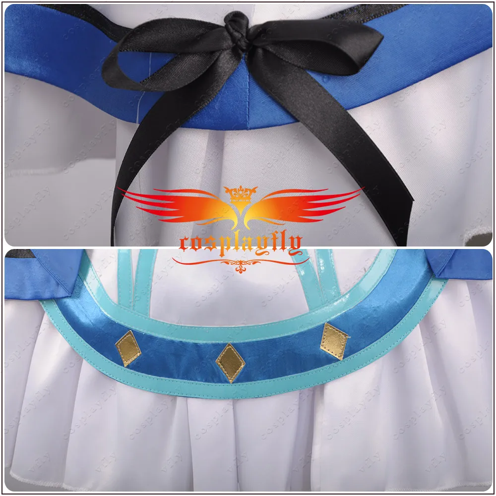 LoveLive! SunShine! akours Kunikida Hanamaru спортивный костюм для девочек на сцене синий + белый