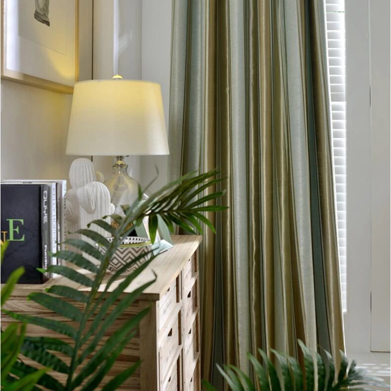 Mr Yang полосатые жаккардовые шторы черные жалюзи для спальня гостиная кухня
