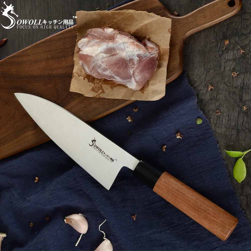 Sowoll Sashimi лосось суши 9 дюймов нарезки филе ножи 6 5 &quotНержавеющая сталь шеф повара