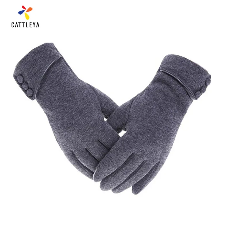 Перчатки женские с подогревом элегантные плюшевые митенки для фитнеса экраном