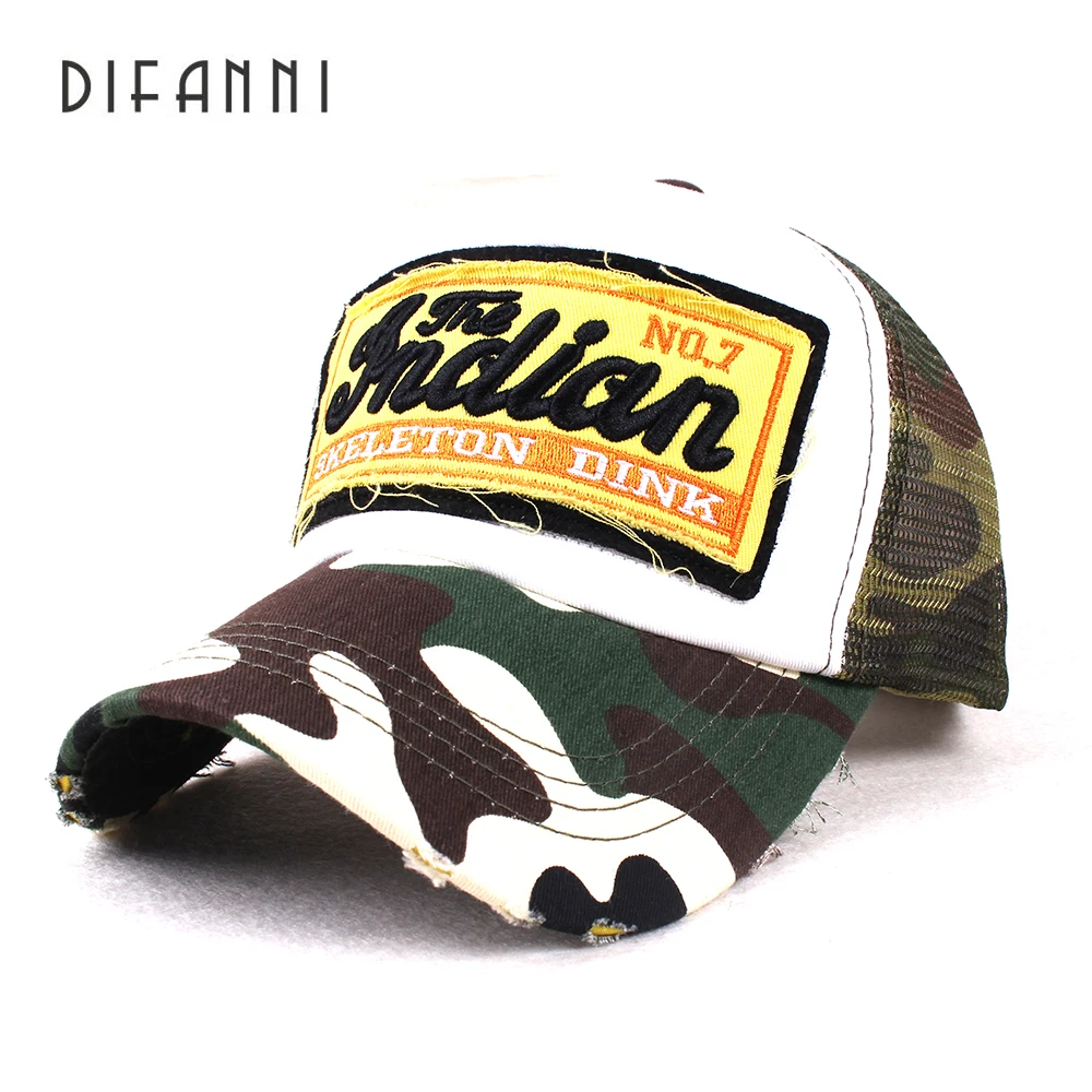 Difanni Новая летняя бейсбольная сетчатая Кепка Snapback модная кепка Регулируемая для