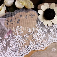 15yards10cm embroidery white lace ribbon hight quality lace diy apparel sewing supplies clothes fashion skirt accessories