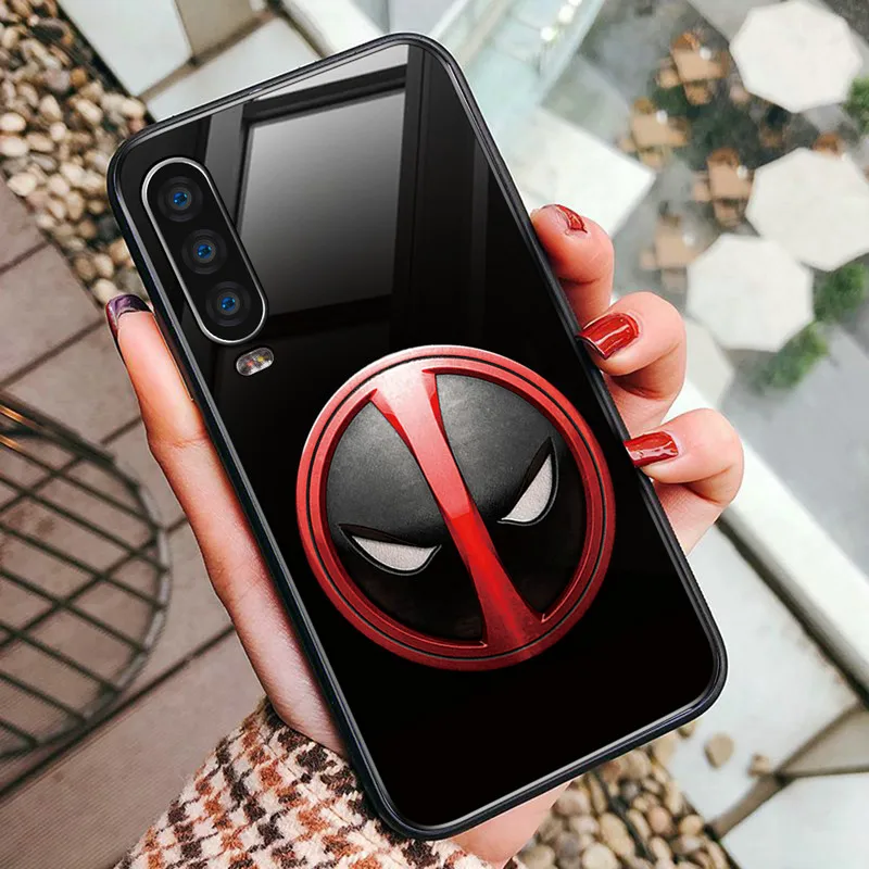 Роскошный чехол Marvel для Huawei P30 PRO Nova 4 P Smart 2019 Honor 10 9 MATE из закаленного стекла