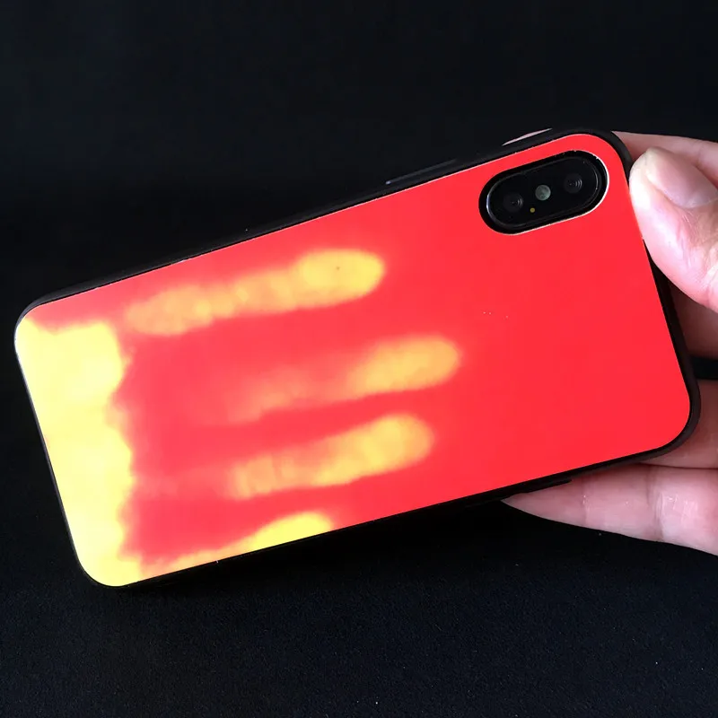 Матовый ПК термосенсор чехол для iPhone 5 5S SE 6 6S 7 8 Plus XR X XS Max 11 Pro Max Тепловая индукция чехол для телефона Fundas
