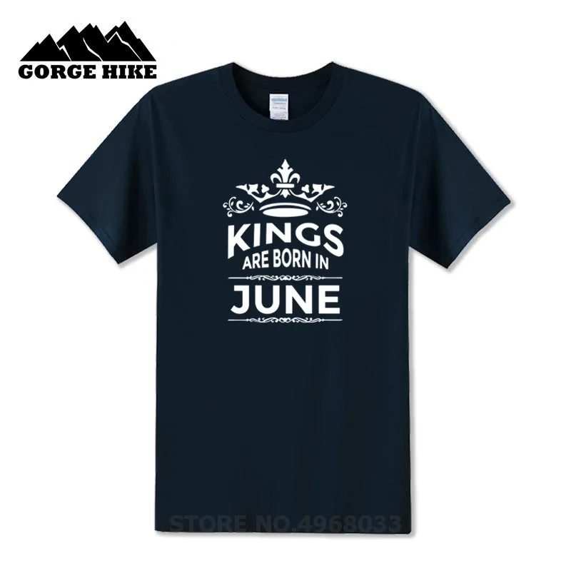 Модный лучший подарок на день рождения Мужская футболка с надписью Legends Kings are born in