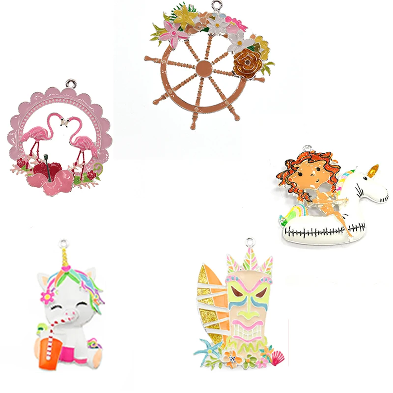 

Горячая Распродажа, подвеска ручной работы с эмалью и серебряным покрытием, 30 шт./лот, подвеска вечерние, подарочное украшение