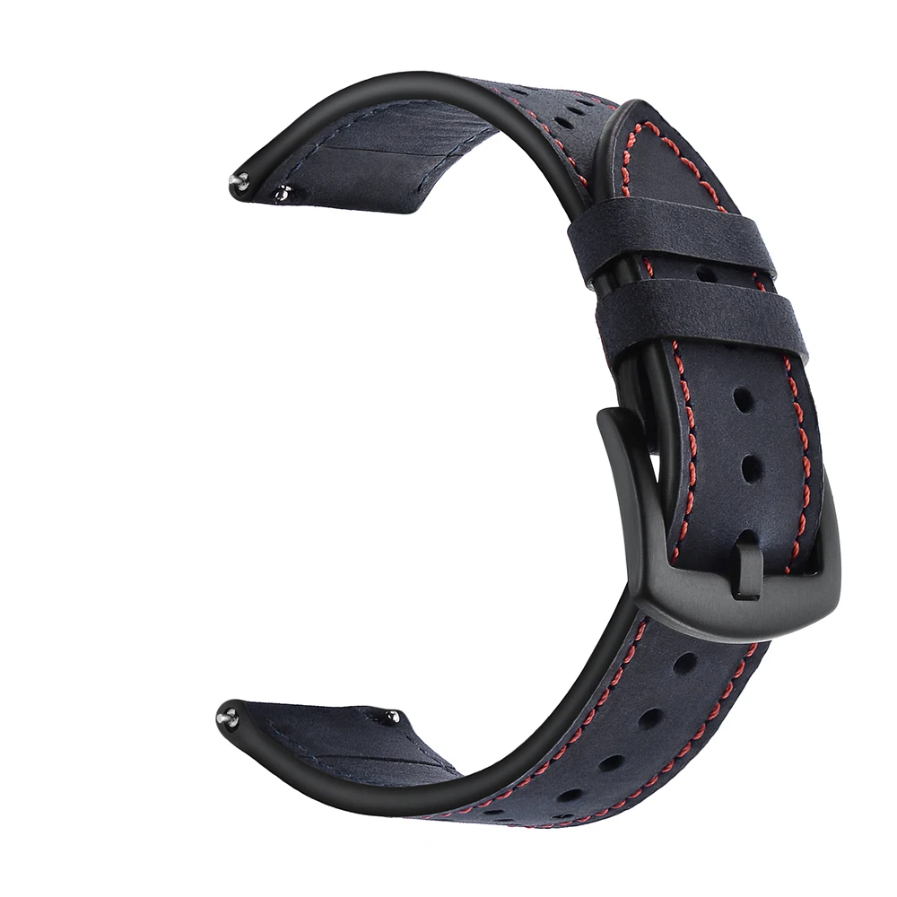 Кожаный ремешок для samsung Galaxy Watch 46 мм 42 мм gear S3 frontier/Классический 22 мм/20 мм браслет на запястье amazfit bip/bip 2
