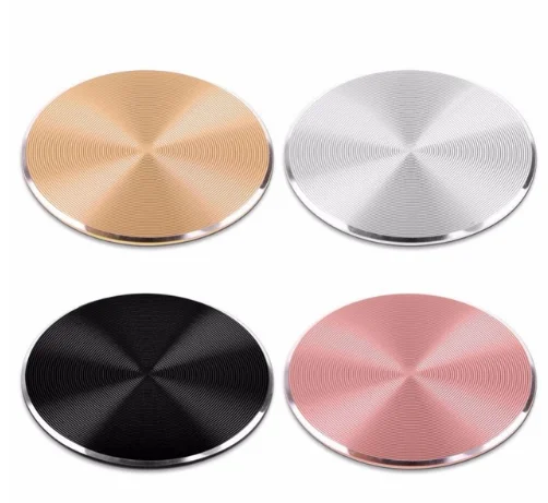 Автомобильный держатель для телефона CD Veins Round Metal Plate, используемый в качестве аксессуара, универсальный для магнитного крепления на любой поверхности.