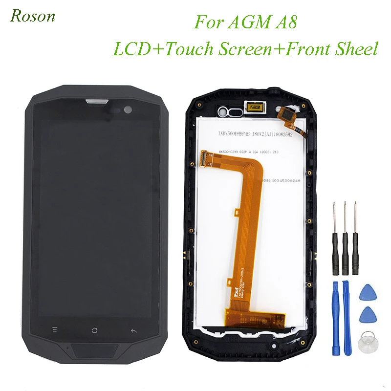 Оригинальный ЖК дисплей AGM A8 Roson дигитайзер сенсорного экрана 5 0 дюйма с рамкой в