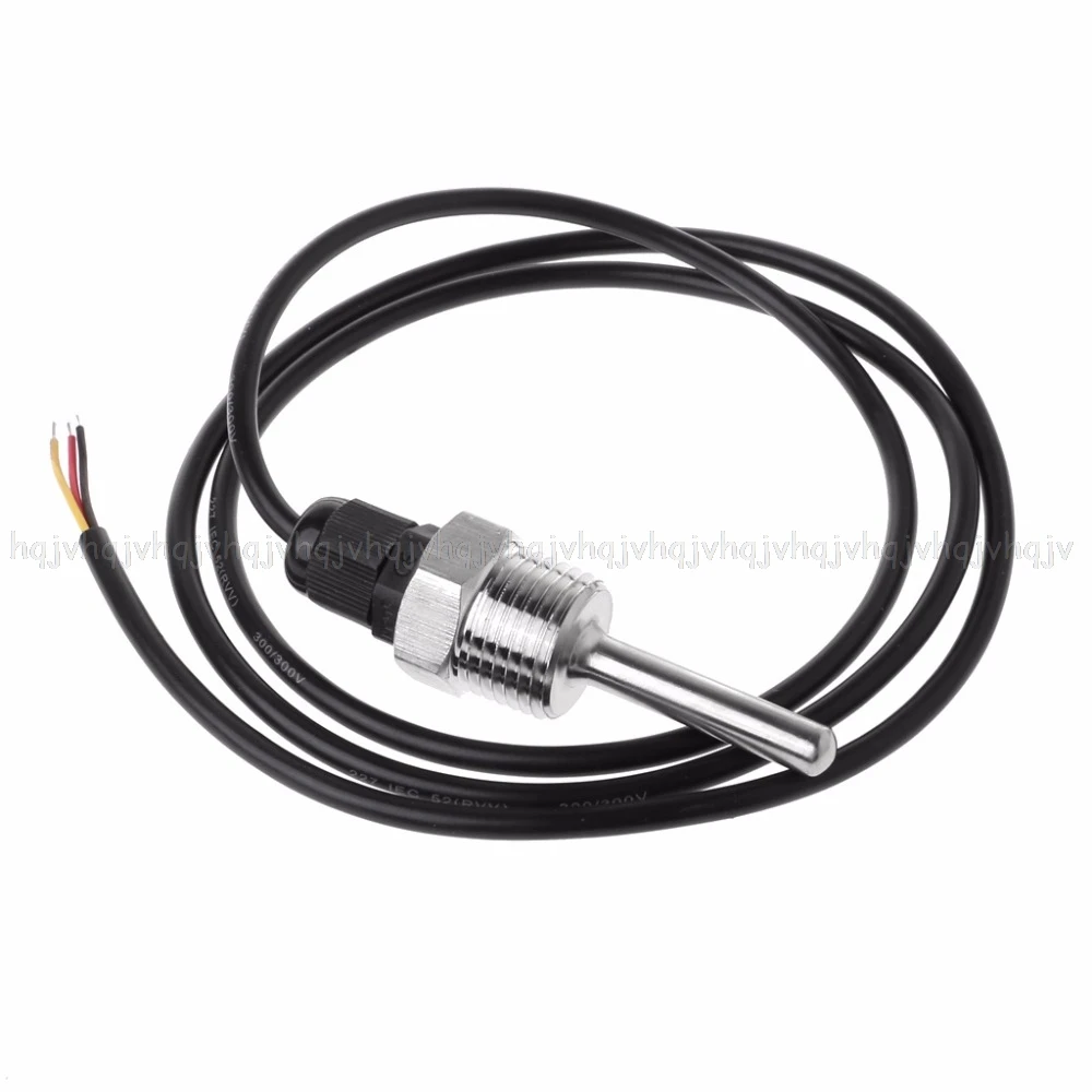 

DS18B20 Digital Temperature Sensor G1/2" Thread Probe DIA=7mm 3-core Wire SUS304 JUN16 dropship