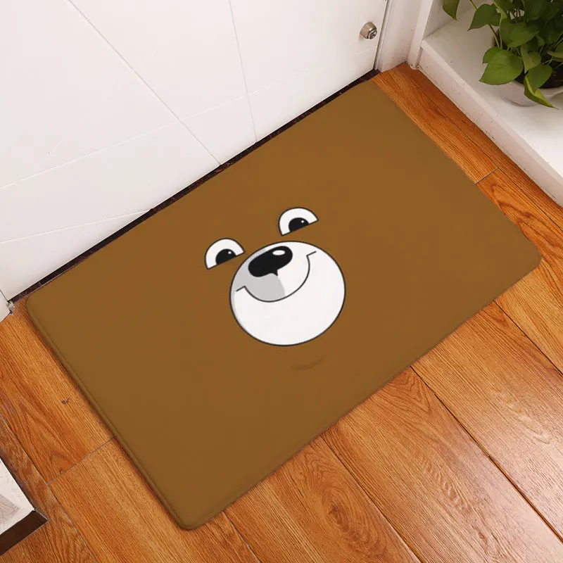 Monily фланелевый водонепроницаемый Противоскользящий коврик для пола простые