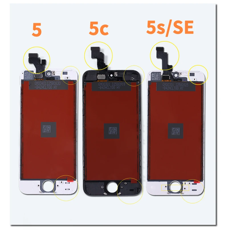 AAA+++ качественный ЖК-дисплей для iPhone 6 сенсорный экран Замена для iPhone 5 5c 5S SE 4S без битых пикселей+ закаленное стекло+ Инструменты+ ТПУ
