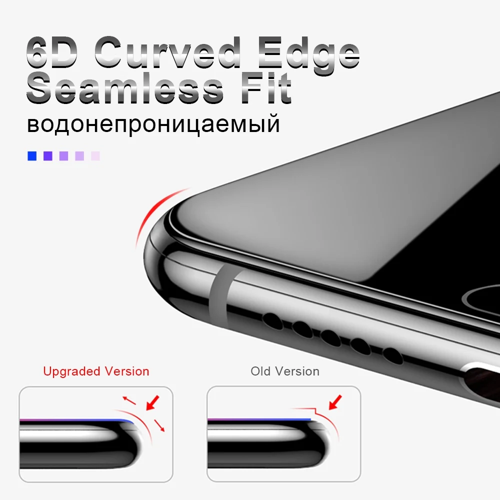 TOMKAS 6D защитный Стекло на для iPhone 6S 6 S закаленное 5D Экран протектор 7 8 Plus