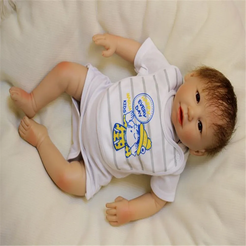 20 дюймов 50 см силиконовые куклы для новорожденных реалистичные милые