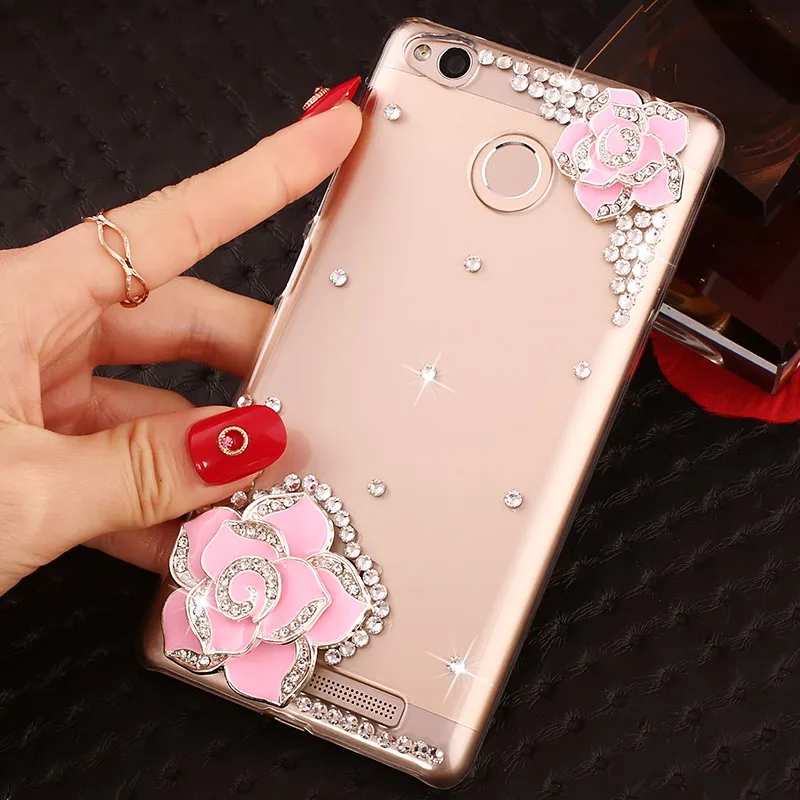 Fashion Xiaomi Redmi 4X Case 4A note 4 4x 3s 5A pro xiaomi mi max 2 A1 5X 5s plus diamonds peacock Cover hard PC cases |