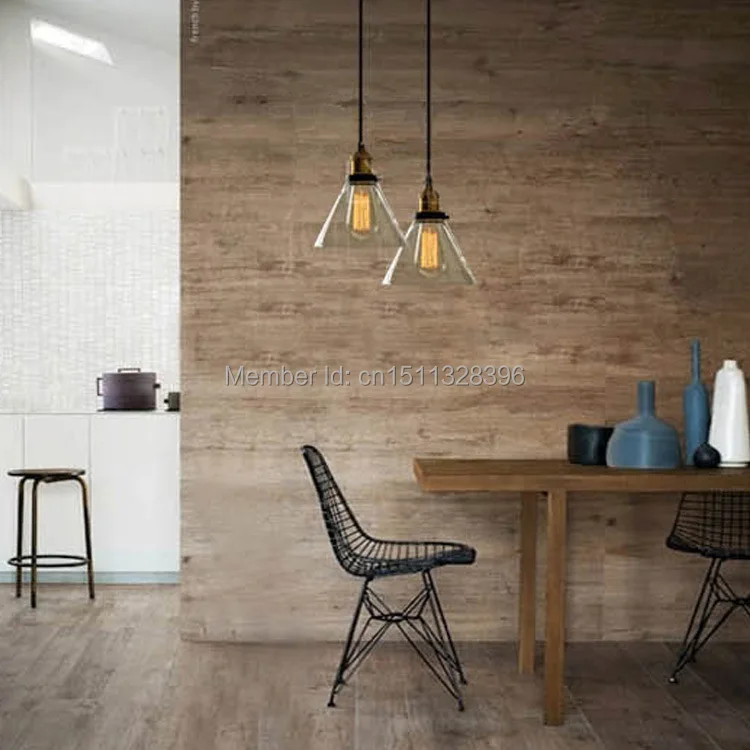 Промышленный подвесной мини-светильник из искусственного стекла 1 лампа