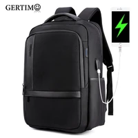 mens business multifunction waterproof usb charging backpack professional 14 inch laptop bag men casual travel bags back black