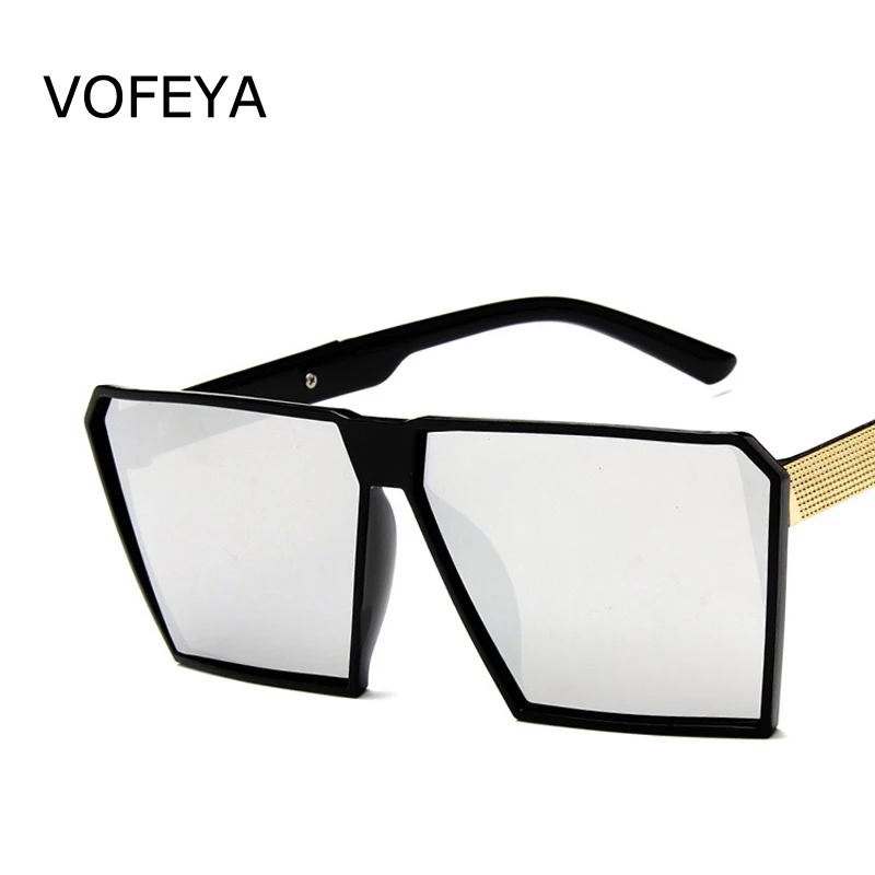 Ретро тренд личности женские крупные Солнцезащитные очки Мужские общего