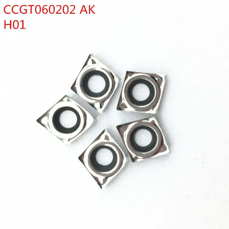 Алюминиевый резак CCGT060202 AK H01 CCGT21.50 лезвие CCGT 060202 вставка для режущего инструмента