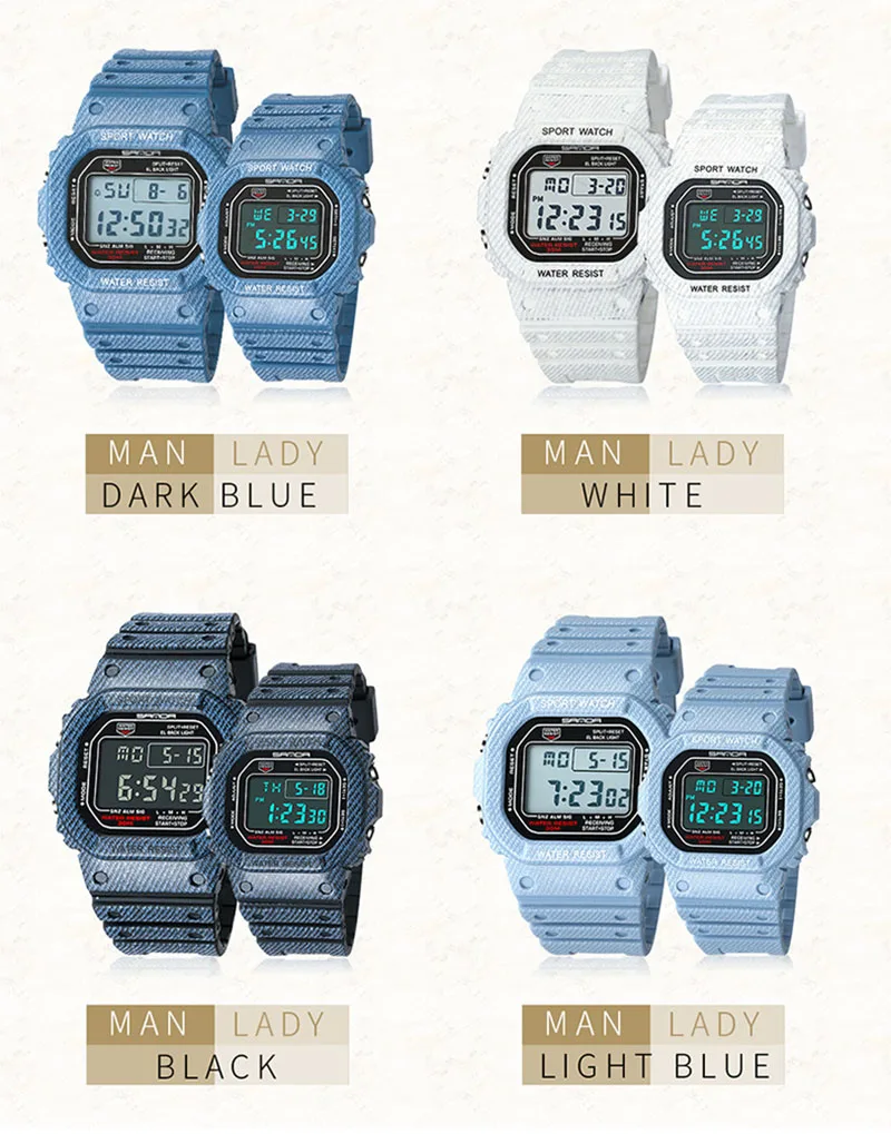 Creative Led Digital Sports Watch for Men Women Silicone Watchband Students Fashion Cool Wristwatch Electronic Waterproof Clock | Наручные