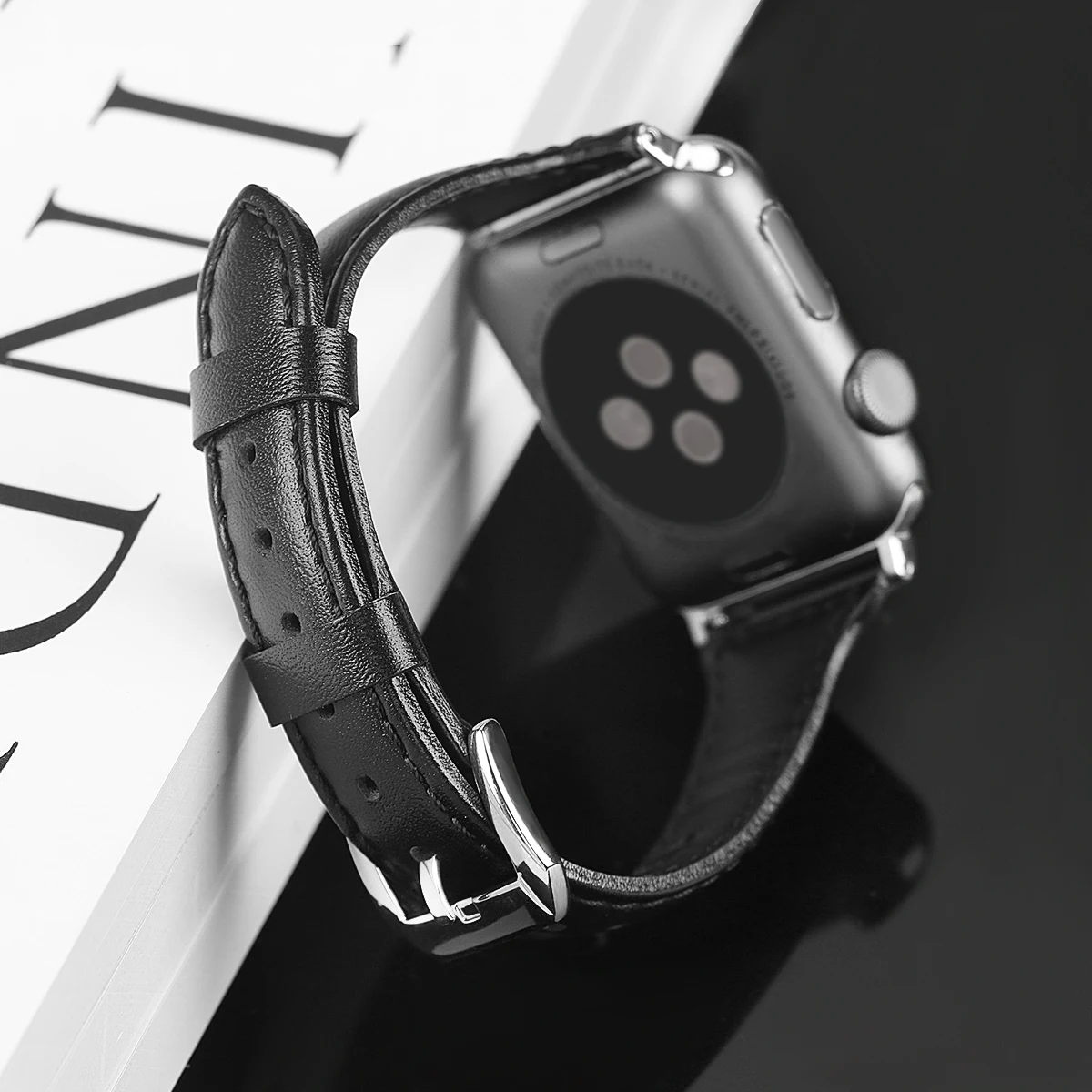 Ремешок для Apple Watch Series 4/3/2/1 38 мм 42 кожа мягкая дышащая ремешок Браслет спортивные