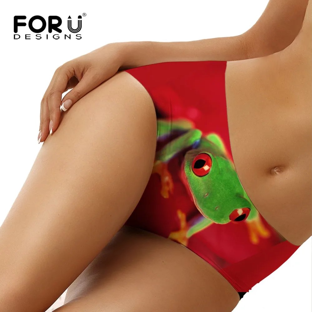 Женские трусы с красными глазами Бесшовные дышащие лягушкой горячая