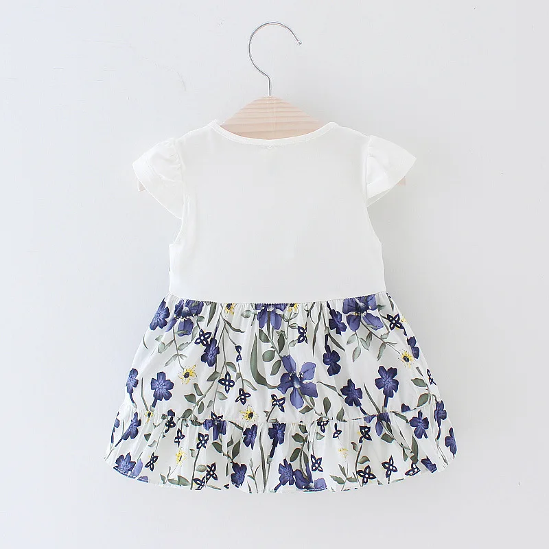 AiLe Rabbit Новинка Лето 2019 красивое Цветочное платье для маленьких девочек накладные