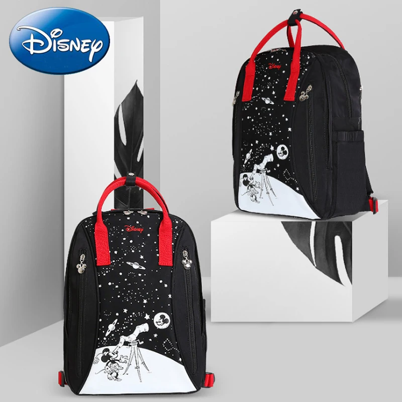Disney новая милая водонепроницаемая сумка для подгузников, бутылочка для кормления, рюкзак для путешествий, сумка для малышей с мультипликационным принтом, вместительная сумка для хранения мамы