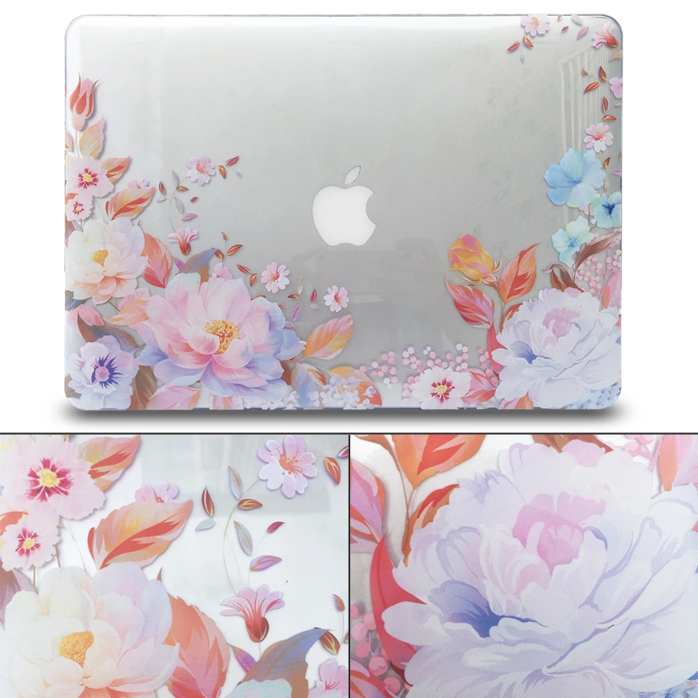 Sanforin Цветок защитный жесткий чехол для старых MacBook Pro 13 3 дюймов (A1278 CD ROM) цветочным