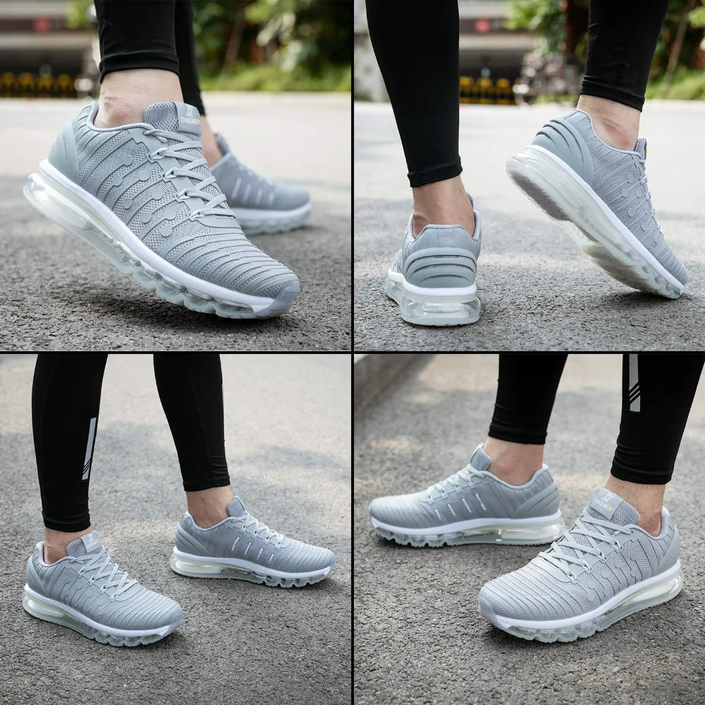 ONEMIX Air Cushion спортивная обувь для мужчин спортивная дышащая обувь сетчатые кроссовки для прогулок тренировка бега трусцой европейский размер 40-46