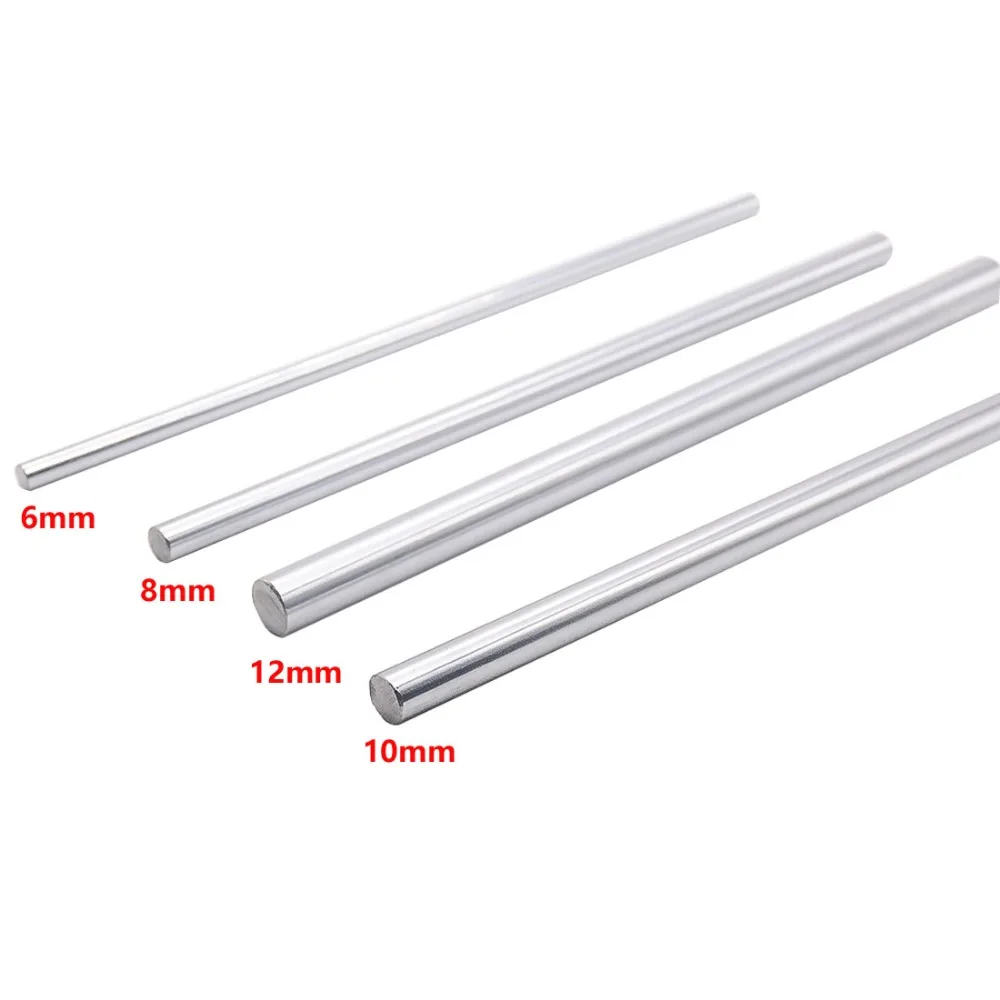 4pcs linear shaft 8mm 8x300mm 8x400mm linear shaft 3d printer 8x500mm 8x600mm 8x700mm 8x800mm cylinder liner rail axis cnc parts free global shipping