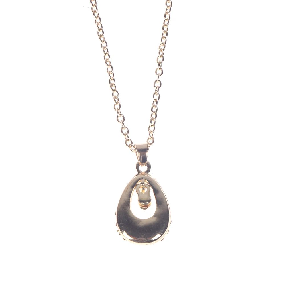 Ожерелье золотого Ангела со стразами в форме капли Красочные Стразы ожерелье