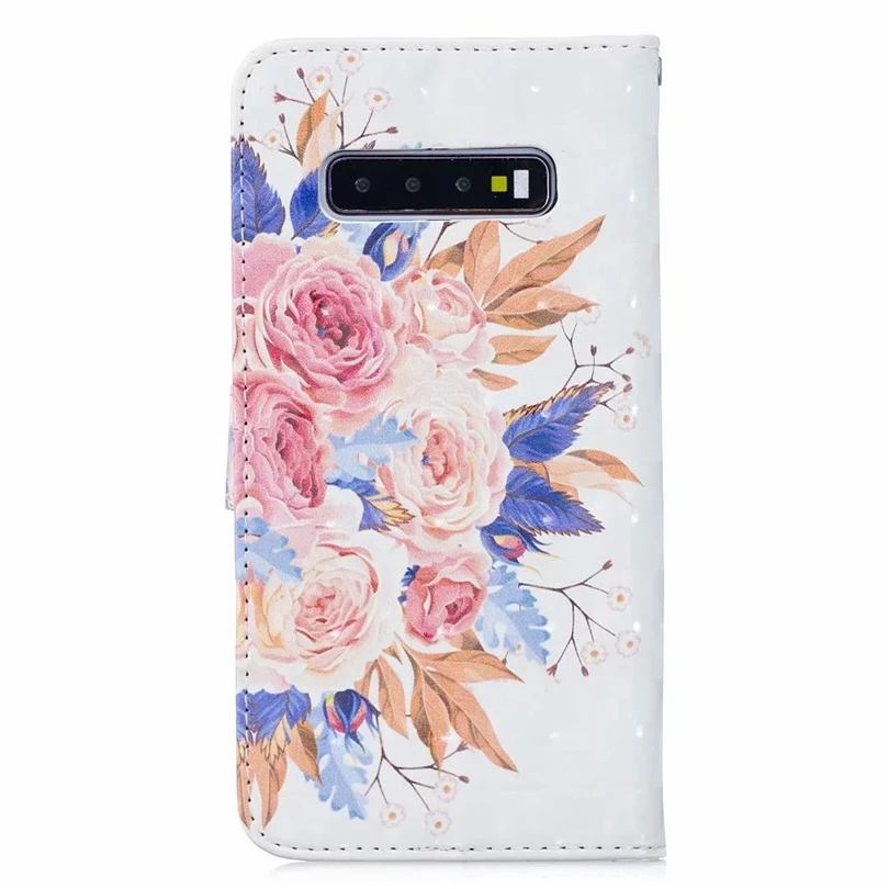 Роскошный чехол для телефона Samsung Galaxy S8 S9 S10E Plus кожаный чехол-кошелек с 3D рисунком