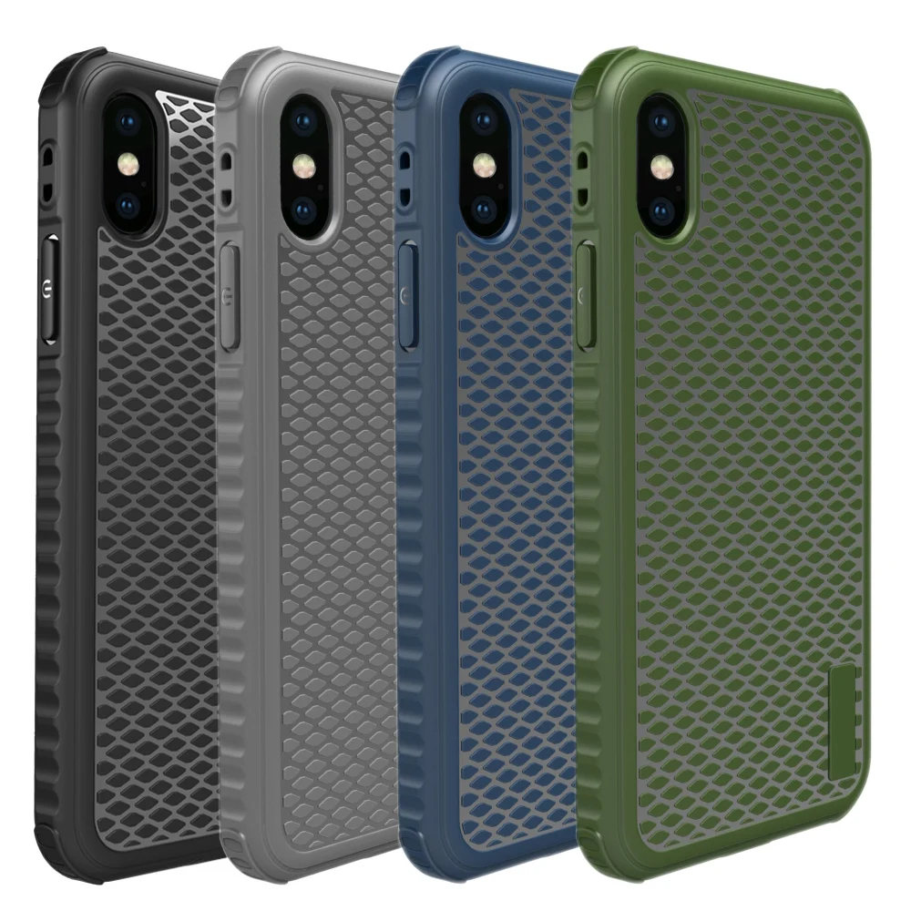 Wave point fish pattern skid resistance Total package side soft TPU and thin For iphone 6 6p 7 8 Plus X Phone Case |