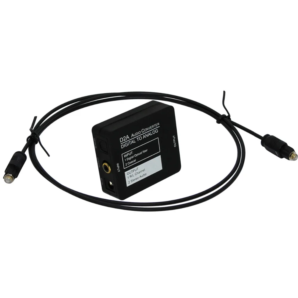 Цифровой оптический коаксиальный Toslink адаптер сигнала в аналоговый аудио