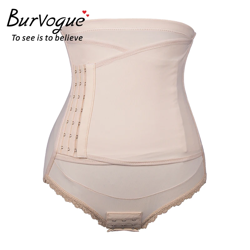 Burvogue Для женщин Высокая Талия утягивающее белье для похудения и коррекции фигуры