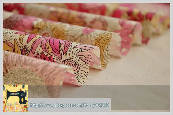 Романтическая розовая Коллекция 12 шт ткань для платья домашний текстиль Хлопок