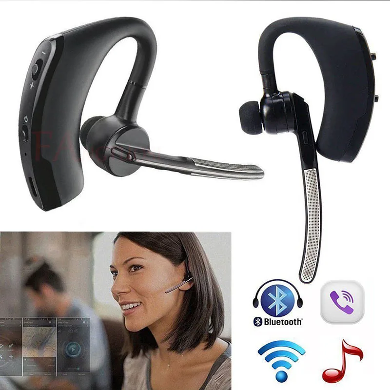 FANGTUOSI Беспроводной Bluetooth гарнитура Бизнес стерео телефон наушники для iPhone X 8 7 PLUS спорт громкой связи гарнитура с микрофоном Музыка Bluetooth гарнитура