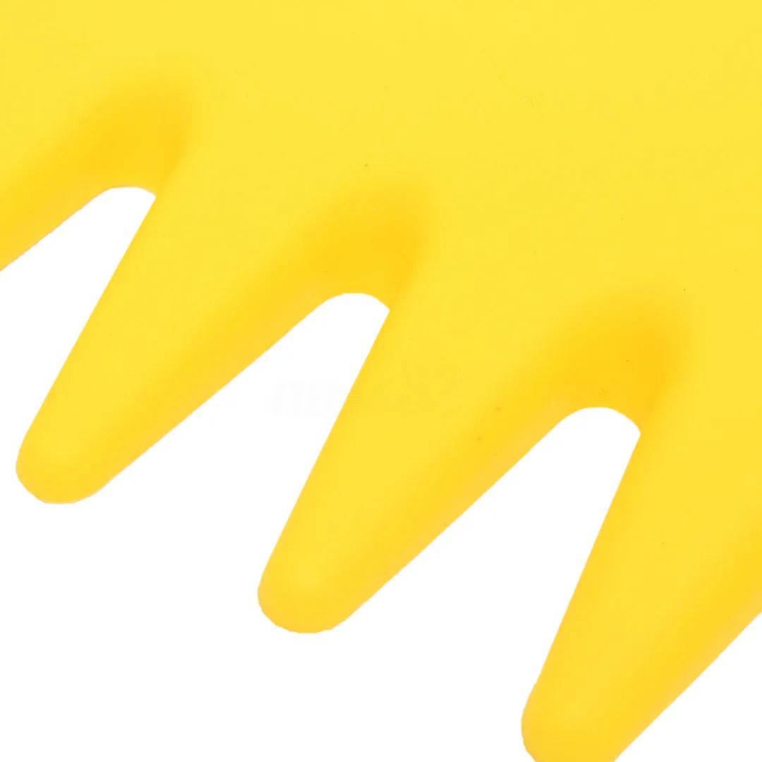 

2Pcs/Pair Yellow Plastic Garden Yard Leaf Scoops Grass Hand Handy Lawn Rakes