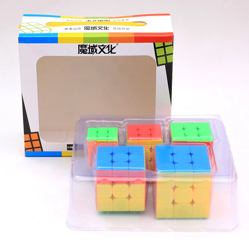 Набор для ключей Mini 3x3x3 Speed Magic Cube 5 шт. набор Moyu Mofang Jiaoshi MF3S 3x 3 Neo Cubo без наклеек с