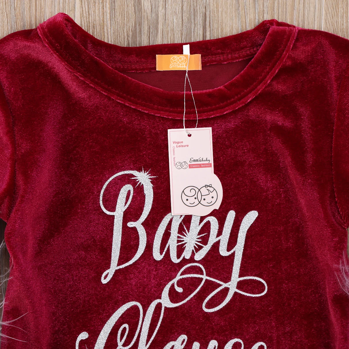 Emmababy новорожденных Рождество Комбинезоны для малышек милый Santa Baby Мороз дети Обувь для девочек Мех животных комбинезон Динамик рукавом комбинезон-участник одним Pieces