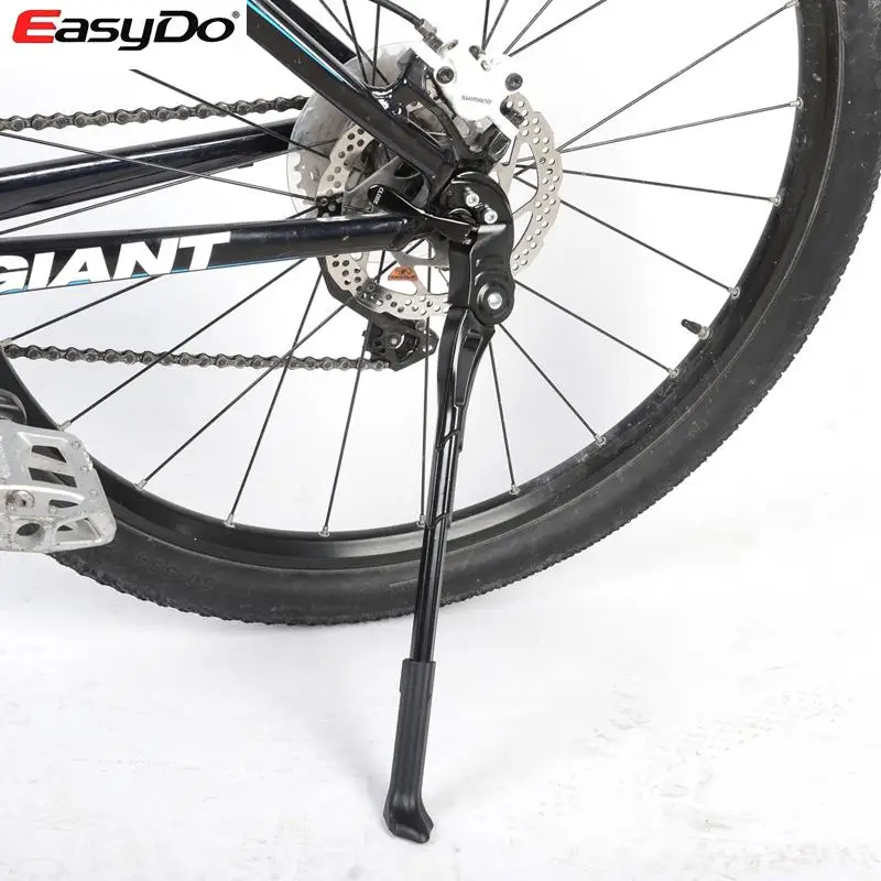 

Easydo Bicycle Side Stand Adjustable to 26''-27.5'' MTB Bike Mountain Bike Side Stick Kickstand Kick Stand Kit Bike Stand Black