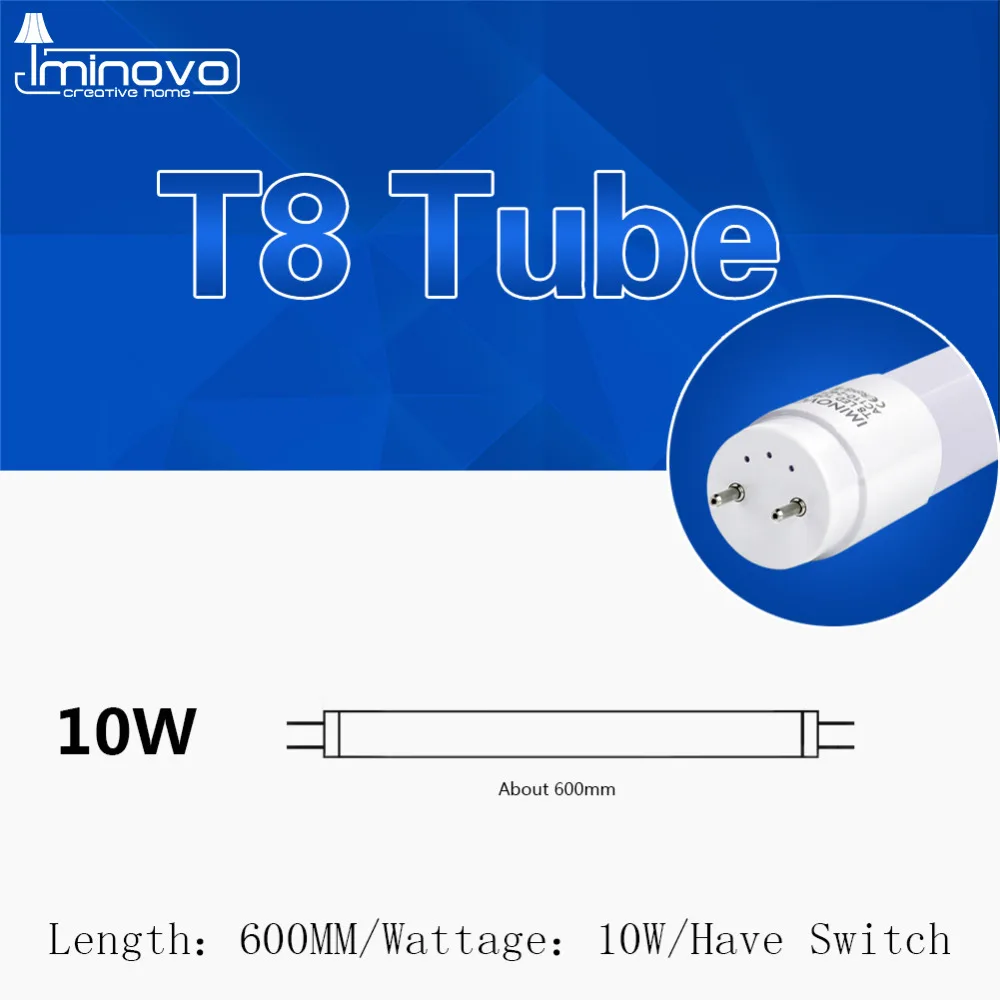 IMINOVO 6 шт. T5 встроены светодиодные трубки светодиодный свет AC110V 220 V 600 мм 300 Вт 10