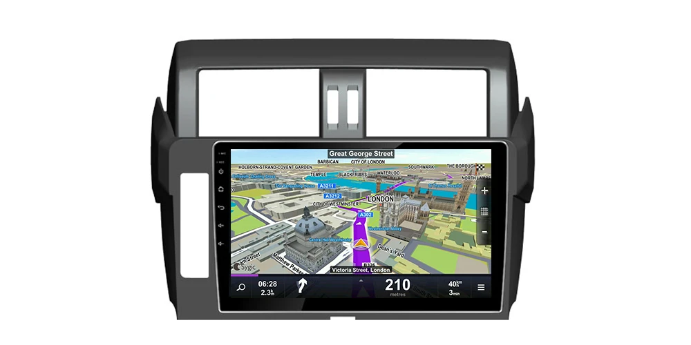 Android 2 DIN Автомобильный gps для Lexus GX 460 2009~ навигационная карта мультимедийный плеер HD экран ips стерео радио WiFi система