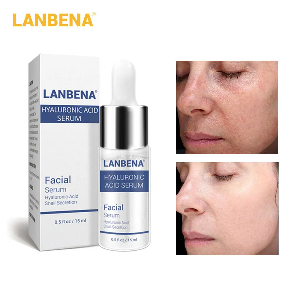 

LANBENA Hyaluronic Acid Serum Snail Essence Face Cream Moisturizing Acne Treatment Skin Care Repair Whitening AntiAnging Winkles