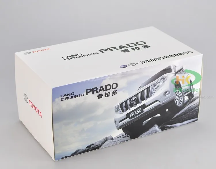 Литья под давлением 1/18 Toyota Land Cruiser Prado модель автомобиля SUV игрушек зеленого цвета