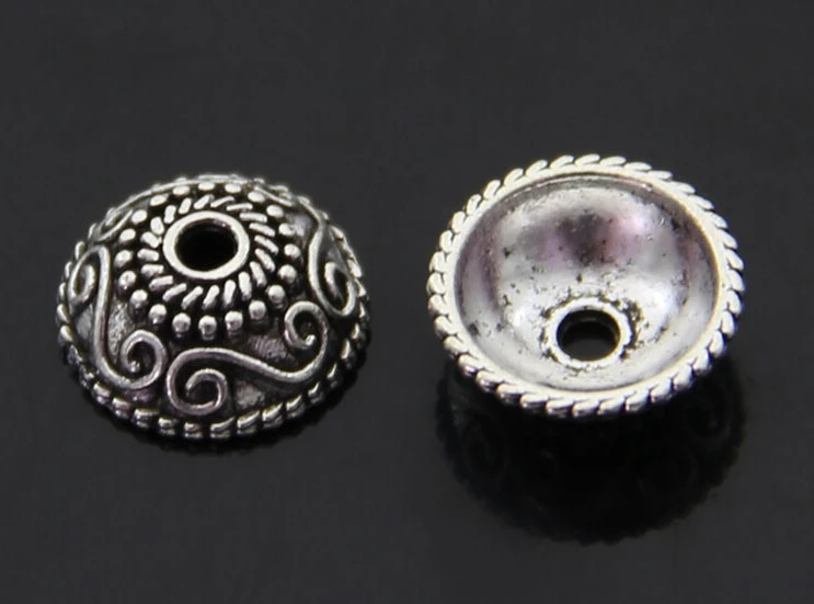 100pcs/lot 10mmx10mm alloy European and American style jewelry accessories silver color zakka receptacle | Украшения и аксессуары